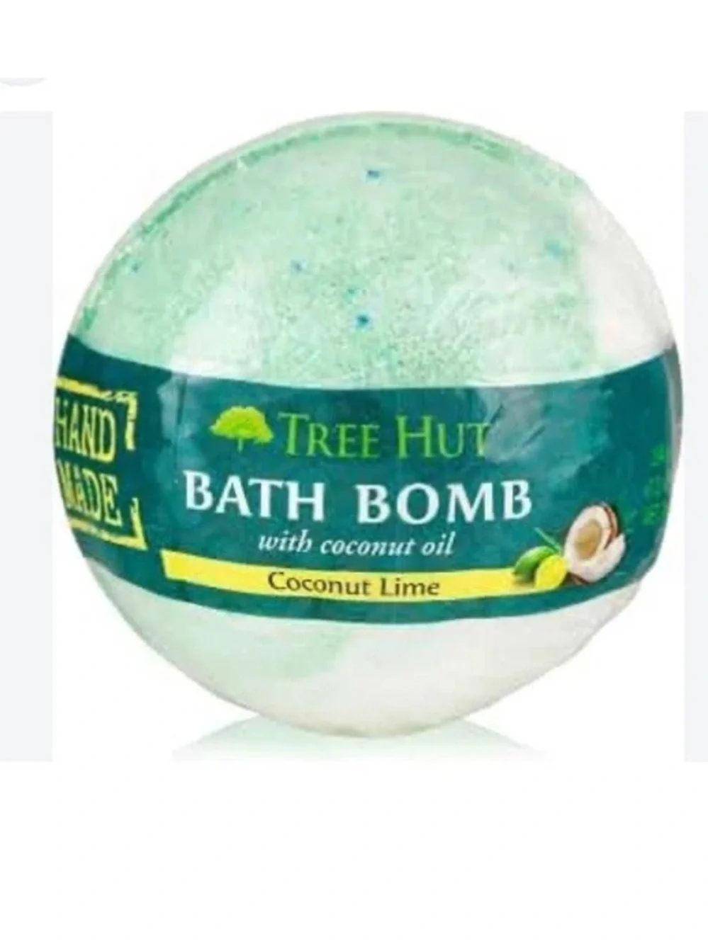 Tree Hut Bath Bomb Coconut Lime Hand Made Tropical Scent And Vivacious Fizz New.